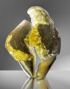 GHOST OF DESERT,cast cut and polished glass,40x30x13cm,2019