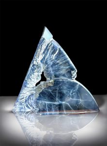 TALES-OF-WIND-SERIES, kiln-cast,cut-and-polished-glass,25x29x9cm,2025